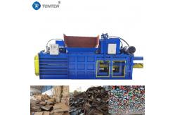 China Woven Bag Foam Cardboard Metal Hydraulic Baler Machine Horizontal Baler supplier