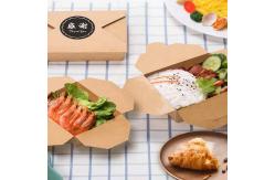 China Take Away Box Salad Container Salad Paper Box Sushi Chicken Container supplier
