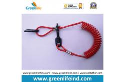 China Jetski Waverunner Lanyard Key Solid Red Coil Strap Tether supplier
