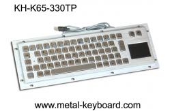 China Vandal proof industrial Computer Kiosk keyboard with Stainless steel panel mount supplier