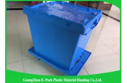 China Heavy Duty Big Plastic Shipping Containers With Attached Lids supplier