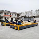 Dc Motor Battery 10 Tons Radio Remote Control Platform Industrial Transfer Cart for sale