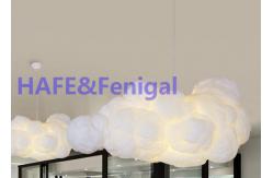 China Romantic Chandelier LED Cloud Balloon Lighting Lamp Silk Cotton Floating 2000W 150cm supplier