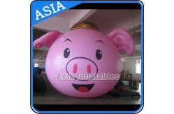 China Customized Helium Balloon Animal Shaped  , Cartoon Character Pink Pig Inflatable supplier