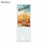 55 Inch Smart Free Standing Digital Poster Display Screen With IR Touch Technology for sale