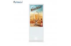 China 55 Inch Smart Free Standing Digital Poster Display Screen With IR Touch Technology supplier