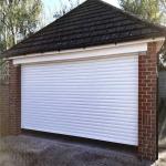 Outdoor 6m Automatic Aluminium Roller Shutter Garage Doors Windproof RAL color for sale