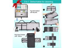 China Waterproof Baby Changing Pad Diaper Bag Geometric Pattern Portable Changing Pad supplier