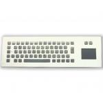 Silver Industrial Keyboard With TouchPad For MS Windows MacOS Unix Linux ArmOS Android for sale