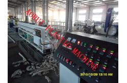China Drainage And Gas Pipe Plastic Extrusion Line , PP PE Extruder Machine supplier