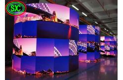 China Rolling Advertising led flexible display , Digital curved led screen Video P10 smd 3535 supplier