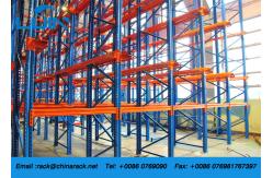 China Powder Coated Selective Drive In Pallet Rack High Density Q235B Steel supplier
