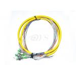 12 Core FC / APC 9 / 125 Optical Fiber Patch Cord bundle pigtail for sale
