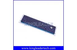 China Metallic Liquid-Proof Industrial Black Kiosk Metal Keyboard With Trackball supplier