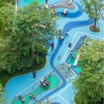 IAAF Non Toxic 8mm EPDM Playground Surface 10 Years Service Life Blue for sale
