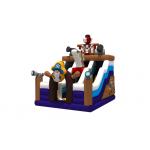 Fireproof Inflatable Bouncer Children Bounce House Pirate Theme With Slide Funny For Party for sale