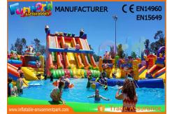 China Outdoor Inflatable Water Parks Slide With Pool One Year Warranty supplier