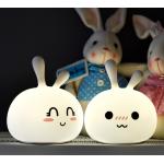 DC5V Bunny Rabbit Night Light ABS Silicone USB Style Pat Control for sale