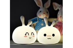 China DC5V Bunny Rabbit Night Light ABS Silicone USB Style Pat Control supplier