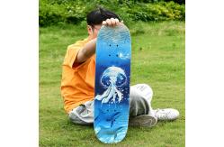 China Custom Aluminum Alloy Paint Bracket Deck Skateboard Maple Wooden Skateboard supplier