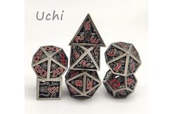 China Sharp Edge Resin Polyhedral Dice Set Lightweight For Collection supplier