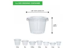 China OEM 1oz Disposable Plastic Cup For Condiment supplier