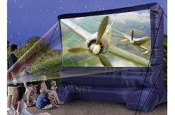 China Lightweight Inflatable Outdoor Projector Screen Fabric Material Apply To Home supplier
