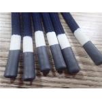 Round Non Elastic Polyester Rope Grey And White Coating For Clothes