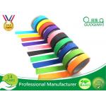 Low Adhesive Solvent - Based Acrylic Red Colorful Thin Masking Tape Crepe Paper for sale