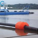 Mud / Sand / Slurry Plastic Dredging Pipe Floats With Foam Filled for sale