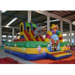 Circus Elephant Clown Inflatable Fun City Digital Printing For Amusement Park for sale