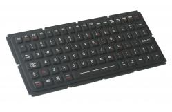 China IP65 thin silicone industrial keyboard with OEM version for ruggdeized computer supplier