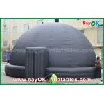 6m DIA Black Mobile Inflatable Planetarium Dome Projection Tent With Air Blower for sale