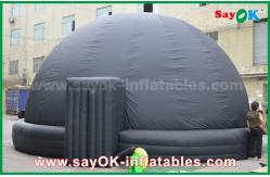 China 6m DIA Black Mobile Inflatable Planetarium Dome Projection Tent With Air Blower supplier