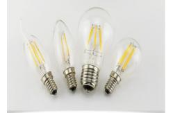 China 6W E27 Dimmable LED Tear Drop Shape Filament 2700K-6500K Glass High Efficiency supplier