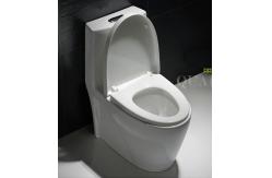 China Low Profile One Piece Elongated Toilet Commode Fully Glazed Siphon Jet Flush supplier