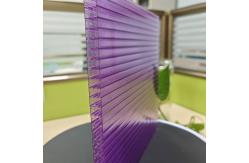 China 10mm 2.1m*5.8m Purple Polycarbonate Sheets  Four-Layer Structure supplier