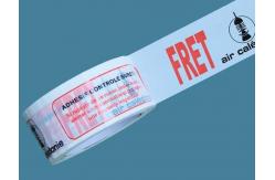 China Low Noise High Adhesive White Printed Packaging Tape with company logo supplier