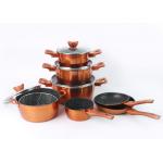 Colorful PTFE Free 16cm 12L Non Stick Saucepan Sets for sale
