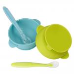 LFGB BPA Free Silicone Dinnerware Set Bowl With Lid Odorless