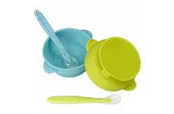 China LFGB BPA Free Silicone Dinnerware Set Bowl With Lid Odorless supplier