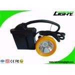 Rechargeable Cordless Cap Lamp Mining Black Miner Helmet Lamp With Low Power Warning for sale