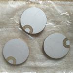 30x2mm Curl Edge Piezo Ceramic Element Positive / Negative In One Side for sale