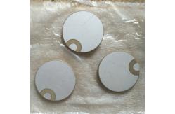China 30x2mm Curl Edge Piezo Ceramic Element Positive / Negative In One Side supplier