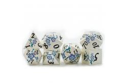 China Zinc Alloy Polygonal Plum Blossom Metal Dice Suite Dragon And Dungeon DND supplier