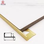 Luxury Anodized Surface L Shape Aluminium Trim 90 Degree Corner Tile Trim for sale