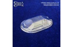 China Custom Clear Textured Pyrex Led Cover Lens For Led Lighting Output supplier