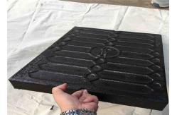 China Square Single Seal DI Manhole Cover Frames With Lock Black Painted Finished supplier