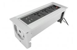 China Max 250v Flip Up Sockets , OEM Tabletop Power Socket Self - Lock Function supplier