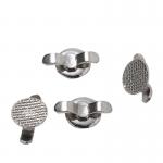 Customized Orthodontic Materials Steel Round Button and Chain Lingual Buttons with Cleat Double Wing for sale